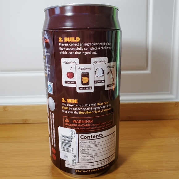 Game ~ Root Beer Float Challenge ~ A Family Party Game for 2 to 8 people - Picture 3 of 8